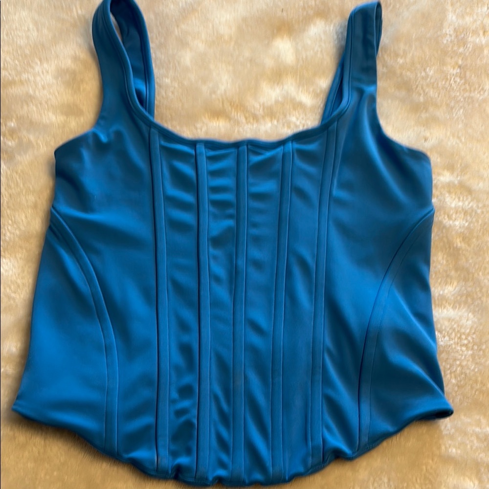 Blue Sleeveless Women's Top